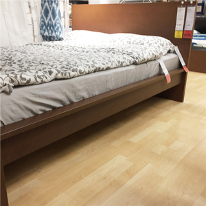 南京宜家国内代购高床架, 黑褐色, lur 鲁瑞家居正品代购120*200