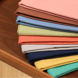 手工刺绣绣花复古皱纹纯棉棉麻绣布绣布diy布艺纯色水洗亚麻布料