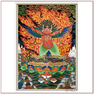 大鹏金翅鸟 (2)ert唐卡坛城汉传藏传画像相框摆件装饰画