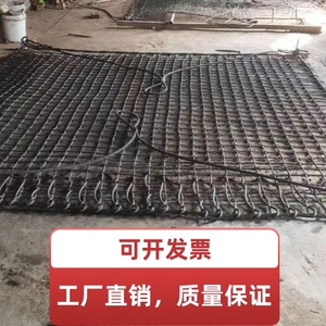 钢丝绳网兜吊车塔吊吊网超强承重编织网建筑工地石头砖块可定制