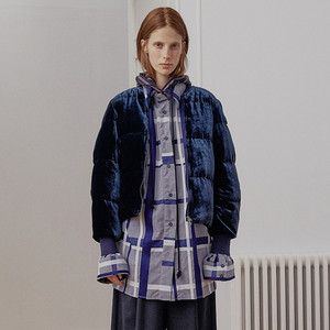 专柜正品jnby/江南布衣2020冬女装复古丝绒羽绒服短外套5i9710580