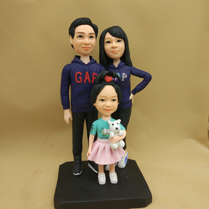 diy照片面塑陶偶玩偶泥人真人泥塑蜡像人像软陶公仔人偶定制定做