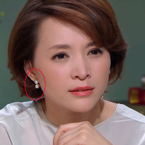 朗读者董卿同款耳环 简约s形珍珠耳钉精致小巧时尚百搭耳饰个性款