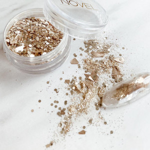 日本novelsilky champagne glanz美魔镜粉人鱼闪粉珍珠贝壳金属片