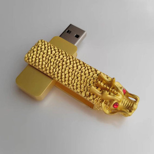 龙年新品金条U盘3.0高速64G黄金小黄鱼金砖优盘USB金块TYPE-C金子