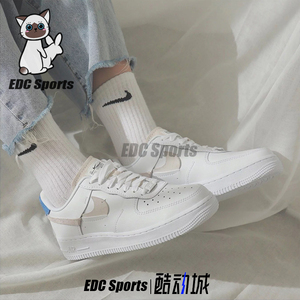 nike耐克air force 1 af1断钩红蓝鸳鸯空军一号女板鞋898889-103