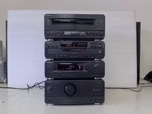 德明电子二手松下组合音响se-vc818x四分体组合音响可拆卖