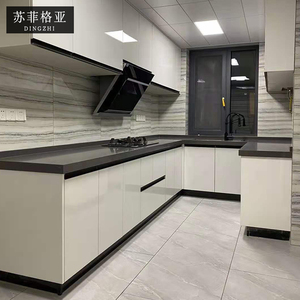 整体橱柜 全屋定制 门板 常州橱柜定制 白色柜门 现代简约风格