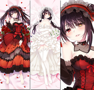 约会大作战时崎狂三等身抱枕婚纱抱枕二次元diy长形动漫等身高枕