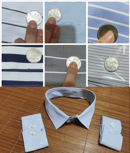 衬衫 衬衣 衣领翻新 假领子衣服领子男装 假衣领蓝白条纹袖口一套
