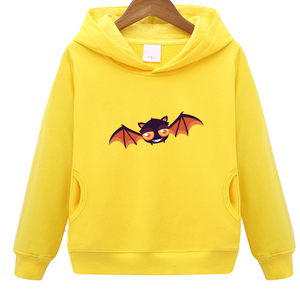 动物蝙蝠图秋冬长袖连帽卫衣加绒男女儿童学生表演衣服亲子装外套