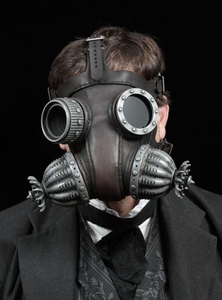 respirator◇美国代购 手作复古个性蒸汽朋克超酷防毒呼吸器面具