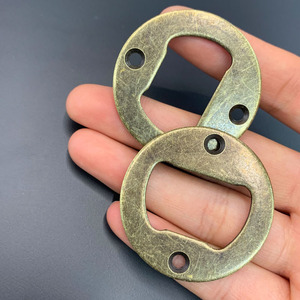 仿古啤酒开瓶器圆形啤酒开起子青古铜啤酒开配件