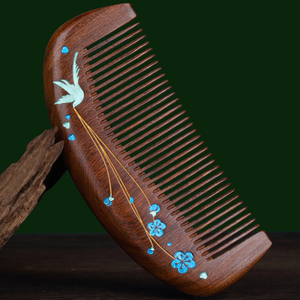 谭木匠同款梳子礼盒青梅送女士创意礼物生日礼品天然木梳防脱发