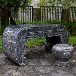 仿石桌石凳庭院户外花园宫廷仿古代室外桌子别墅民宿客栈桌椅茶几