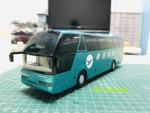 1/42尼奥普兰金华青年客车粤运快车 车模 模型 neoplan jnp6127ea