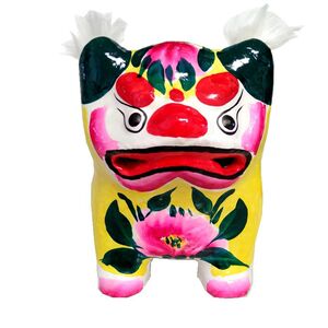 山东潍坊高密聂家庄特产泥老虎叫虎泥塑特色节日礼物小孩玩具摆件