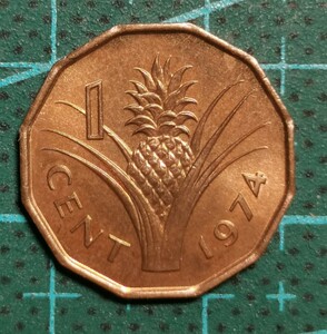 斯威士兰 1974年 1分 菠萝 硬币