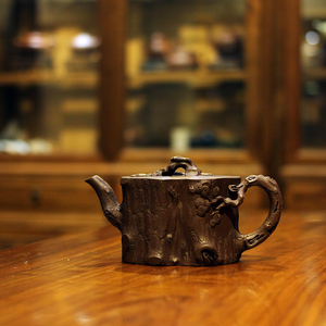 一壶江南 实力派白阳 松桩 宜兴紫砂壶 全手工 段泥紫泥 茶壶