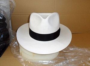 2024新款杰克逊帽上海滩绅士爵士MJ羊毛呢大檐帽子男女士休闲礼帽