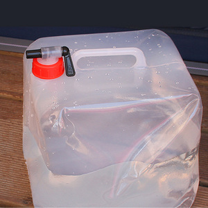 户外加厚便携饮用纯净水桶折叠储水桶20L大容量车载饮水桶袋