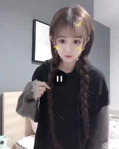抖音快手网红薇薇小不点杨清柠同款 宽松拼接假两件牛仔连帽卫衣
