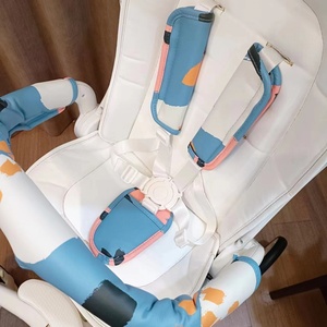 婴儿餐椅推车安全带保护套溜娃神器座椅环保软皮护肩护裆四季通用