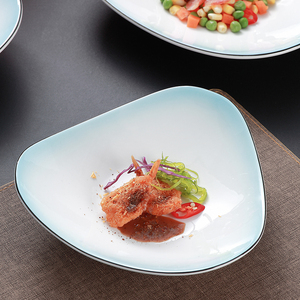 创意冷菜盘不规则盘凉菜热菜意境盘特色酒店餐具个性异形沙拉餐盘