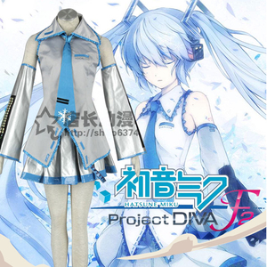 初音未来cosplay服装女初音cos服雪初音公式服裙子衣服全套演出服