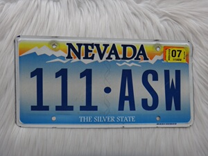 美国外国汽车牌照内华达州nevada拉斯维加斯室内装饰豹子号111asw