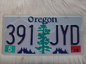 美国车牌国外俄勒冈州oregon影视道具室内酒吧装饰牧马人391jyd