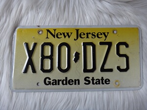 美国外国汽车牌照新泽西州new jersey道具室内装饰牧马人x80dzs