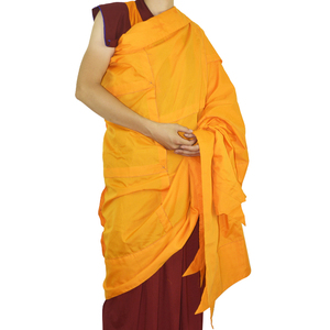 藏族喇嘛服饰大片袈裟披单和尚披风居士服僧衣涤棉法会祖衣七衣