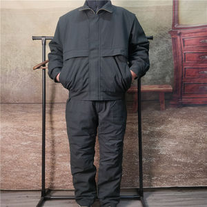 正品06地勤皮服全羊皮可拆卸寒区超保暖耐磨工作上衣裤套装