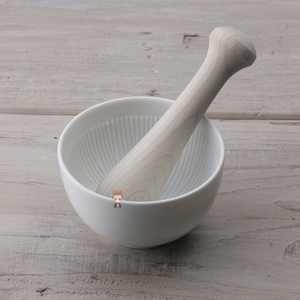 日本KAI贝印0陶瓷研磨器碗状研磨器婴儿辅食研磨瓷石DH3020