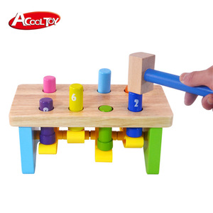 打地鼠 0-3婴幼儿童打桩台益智玩具早教木制敲打玩具whack-a-mole