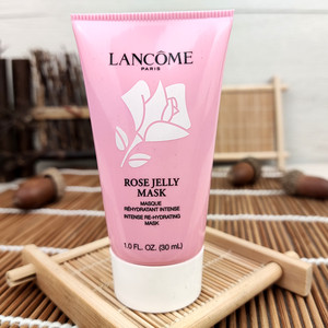 包邮 lancome兰蔻清滢玫瑰果冻面膜30ml 补水保湿舒缓泛红