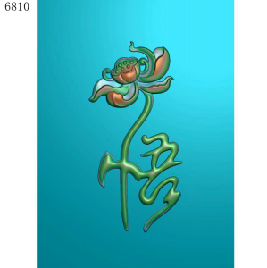 6810悟字清廉雕刻北京精雕图jdp灰度图挂件bmp玉雕素材浮雕图
