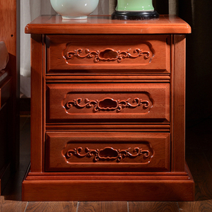 fce非宠物淘宝红木床头柜全实木菠萝格卧室二抽三抽储物床边收纳柜