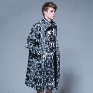 国内现货boy london韩版春潮牌宽松休闲中长款男士风衣外套