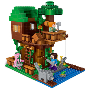 兼容乐高我的世界积木儿童男孩益智拼装玩具村庄房子人仔10岁2018