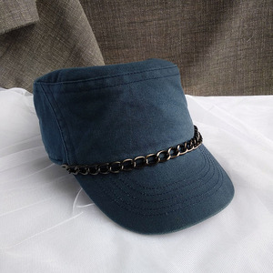 精致日系小沿短檐平顶帽后封口春秋有型帅气青年男女通用休闲帽子