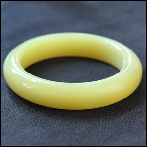 随玉而安62mm正品天然岫玉黄色手镯玉石岫岩油黄玉镯包邮送证书