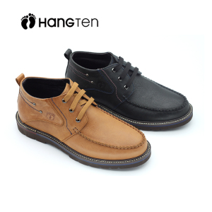 美国欢腾专柜正品春秋季头层牛皮系带中帮休闲鞋男单皮鞋h0642301