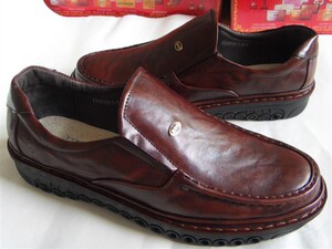 新款沈阳奥特皮鞋698108-1真皮商务透气休闲男鞋