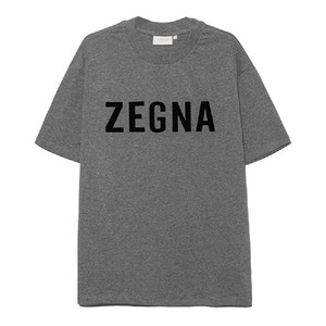 fogfearofgodxzegna杰尼亚联名植绒字母logo圆领短袖tee