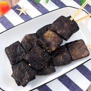 黑色臭豆腐串臭豆腐大串臭商用油炸铁板臭豆腐烧烤串20串包