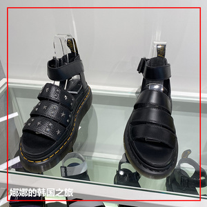 韩国代购Dr.Martens马丁CLARISSA QUAD铆钉罗马厚底凉鞋27572001