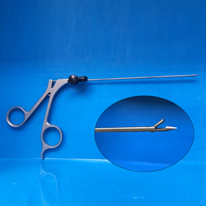 不锈钢腹壁缝合钳 缝合器 腹腔镜疝修补针 疝钳修补钳