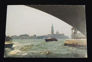 旧明信片 水上威尼斯 游轮与江水 域外风光